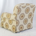 Emanuel Cappello Skirted Club Chairs, Pair of