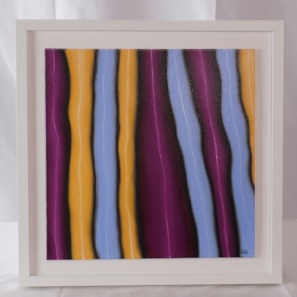 Waymond Anthony Grier Triptych, Signed WAG with COA