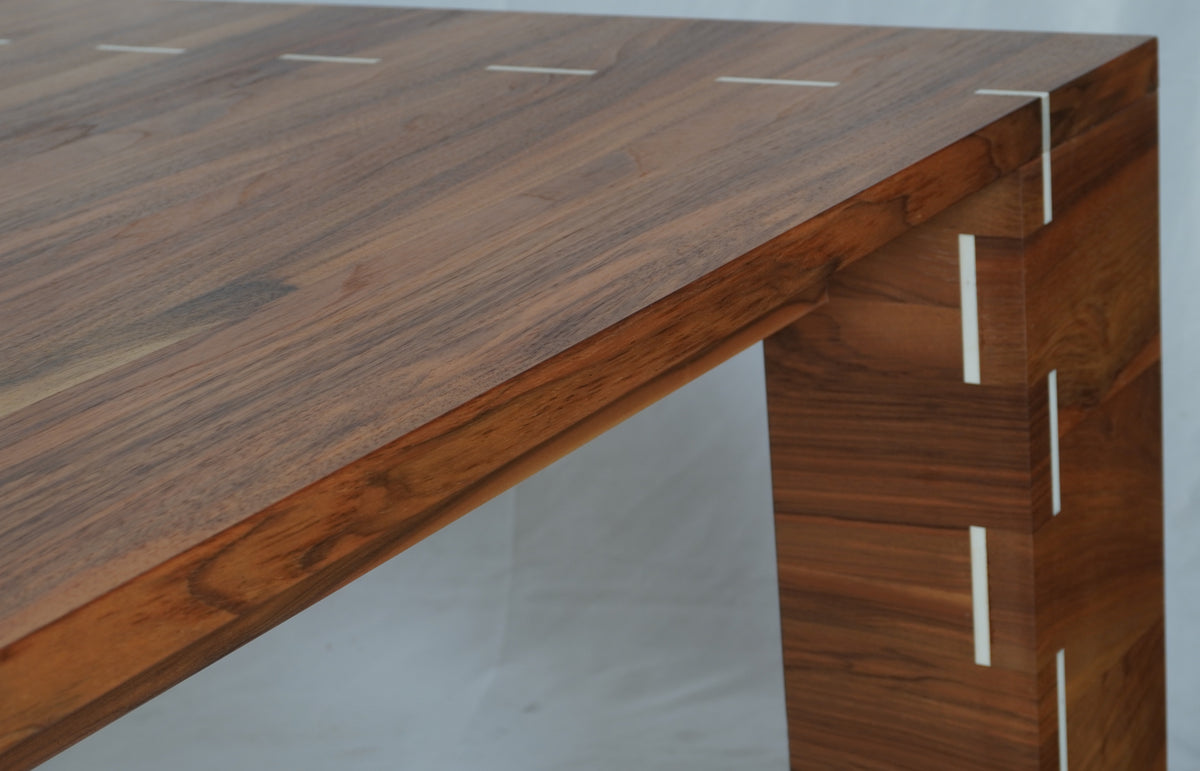 Modern Rosewood Dining Table with Inlay