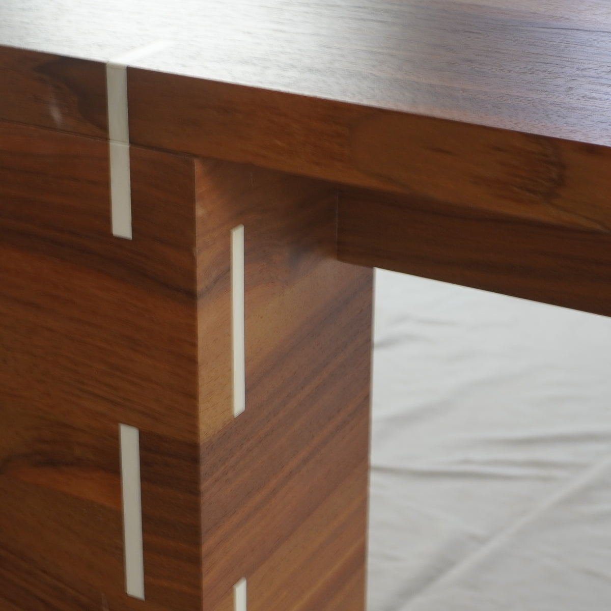 Modern Rosewood Dining Table with Inlay