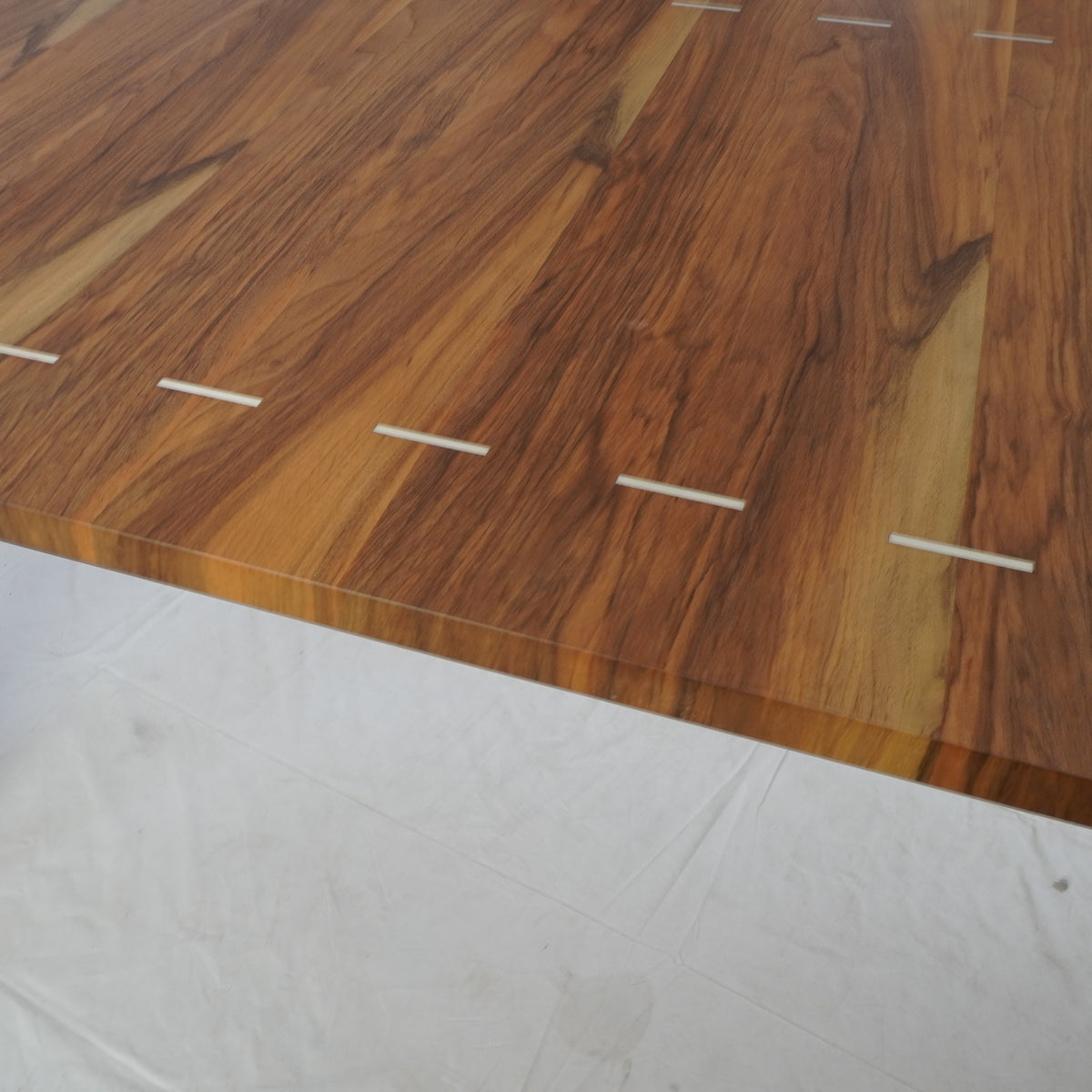 Modern Rosewood Dining Table with Inlay