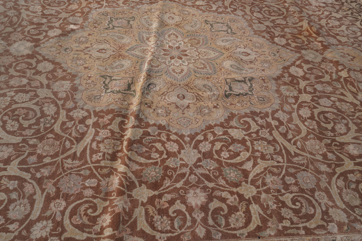 Vintage Handwoven Persian Mahal Style Area Rug Carpet (11ft 3 in x 5 ft 8 in)