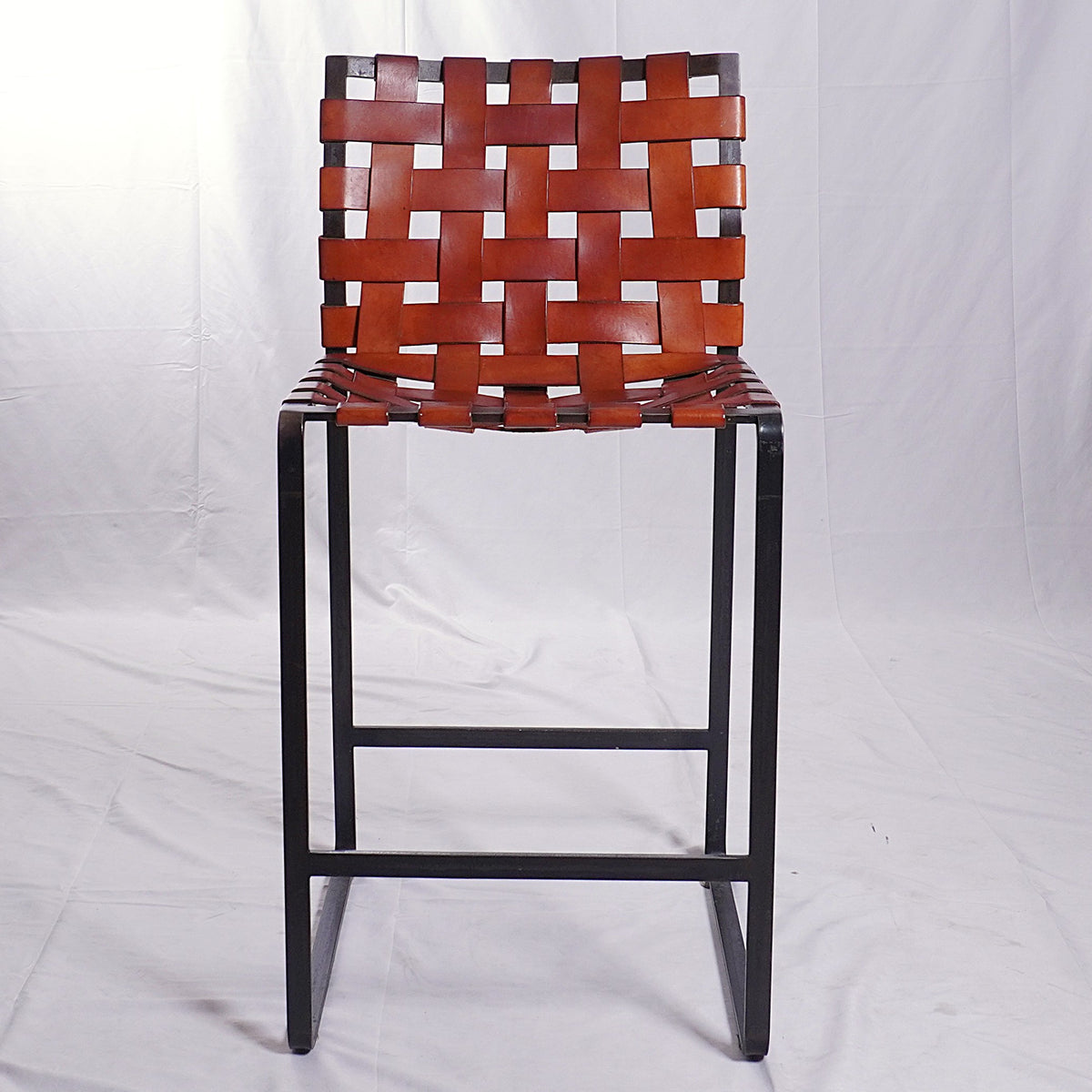 Mark Albrecht Studio Webbed Counter Stools, Pair of