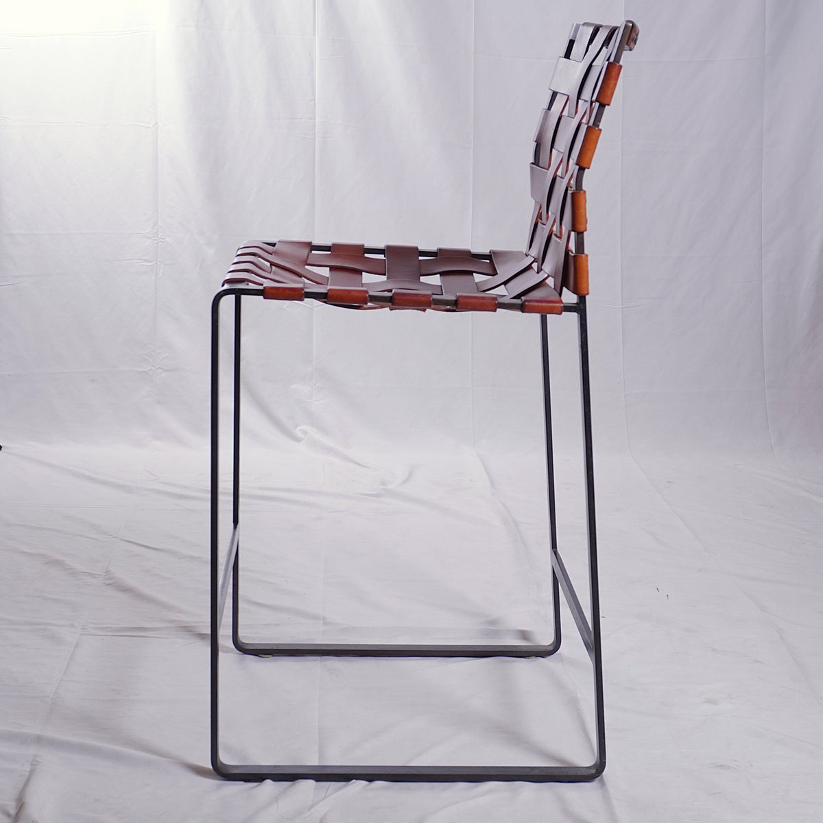 Mark Albrecht Studio Webbed Counter Stools, Pair of