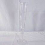 Steuben Evening Art Glass Fluted Champagne Glasses by Dante Marioni, Set of 16