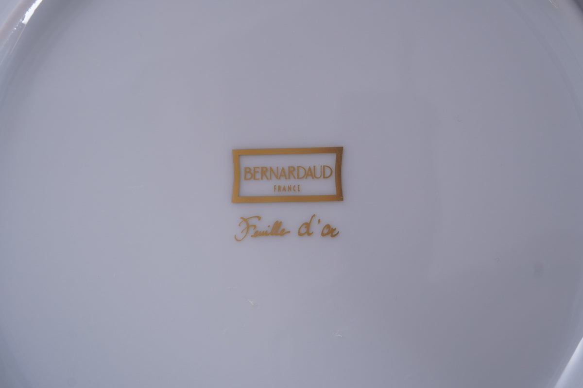 Bernardaud Feuille d'Or 16 person Dinner Service - 96pcs total