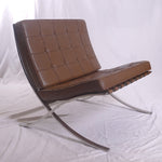 1950s Knoll Barcelona Chairs Designed by Ludwig Mies van der Rohe from the GM Tech Center MI, Pair of
