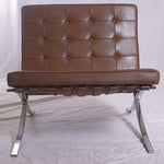 1950s Knoll Barcelona Chairs Designed by Ludwig Mies van der Rohe from the GM Tech Center MI, Pair of