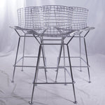 Knoll Bertoia Counter Stool Designed by Harry Bertoia, Set of 3