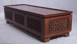 Vintage Handcarved Asian Trunk Bench