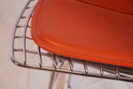 Knoll Bertoia Bar Stools Designed by Harry Bertoia with cushion, Set of 3