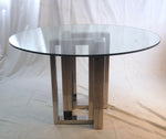 Vintage Modern Pace Glass Dining Table
