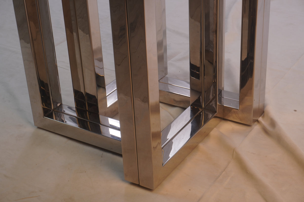 Vintage Modern Pace Glass Dining Table