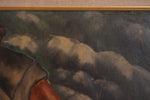 William Gropper Paddling Oil Painting