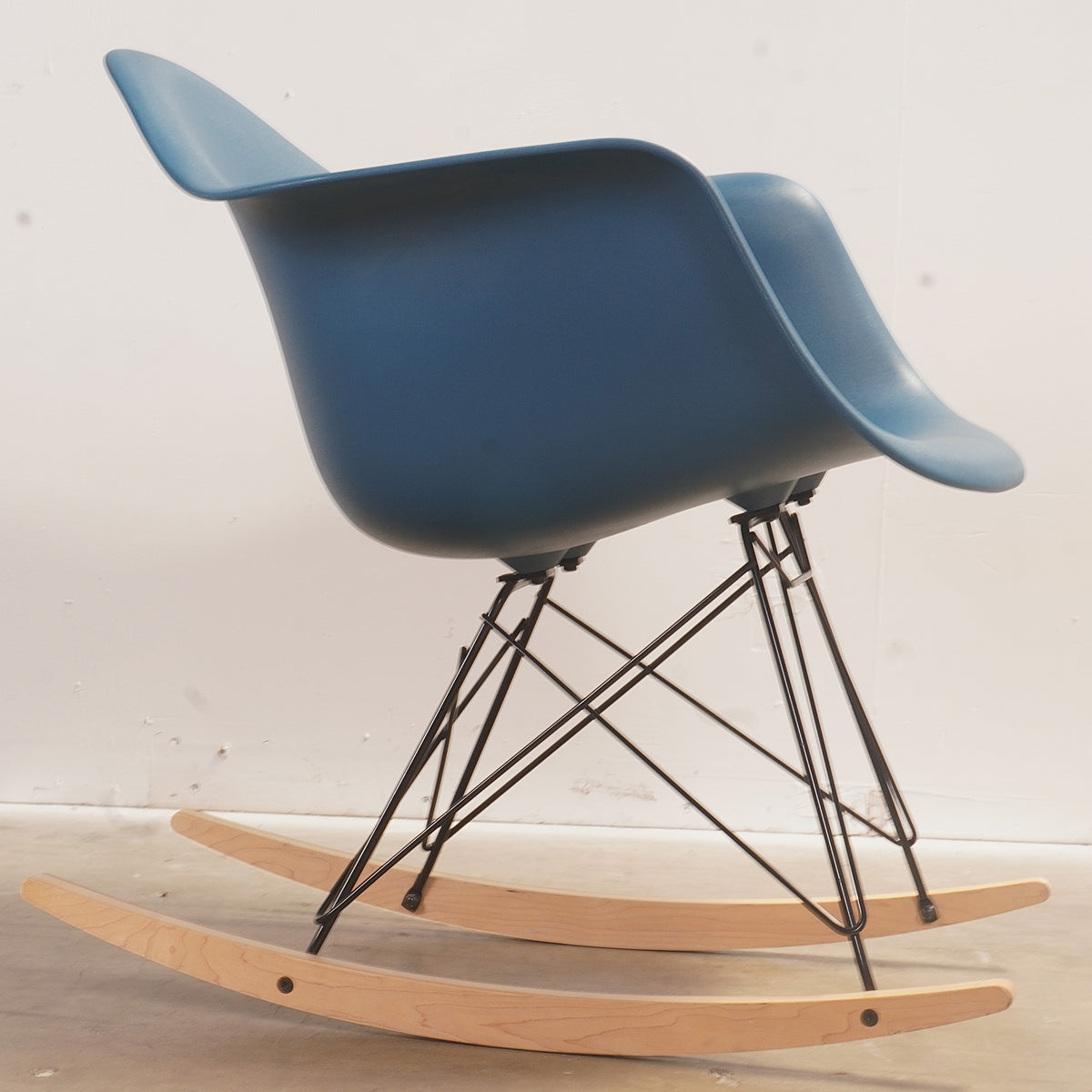 Eames Molded Plastic Armchair, Rocker Base from Herman Miller