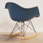 Eames Molded Plastic Armchair, Rocker Base from Herman Miller