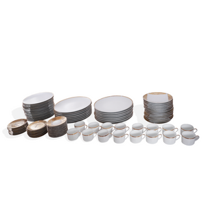 Bernardaud Feuille d'Or 16 person Dinner Service - 96pcs total