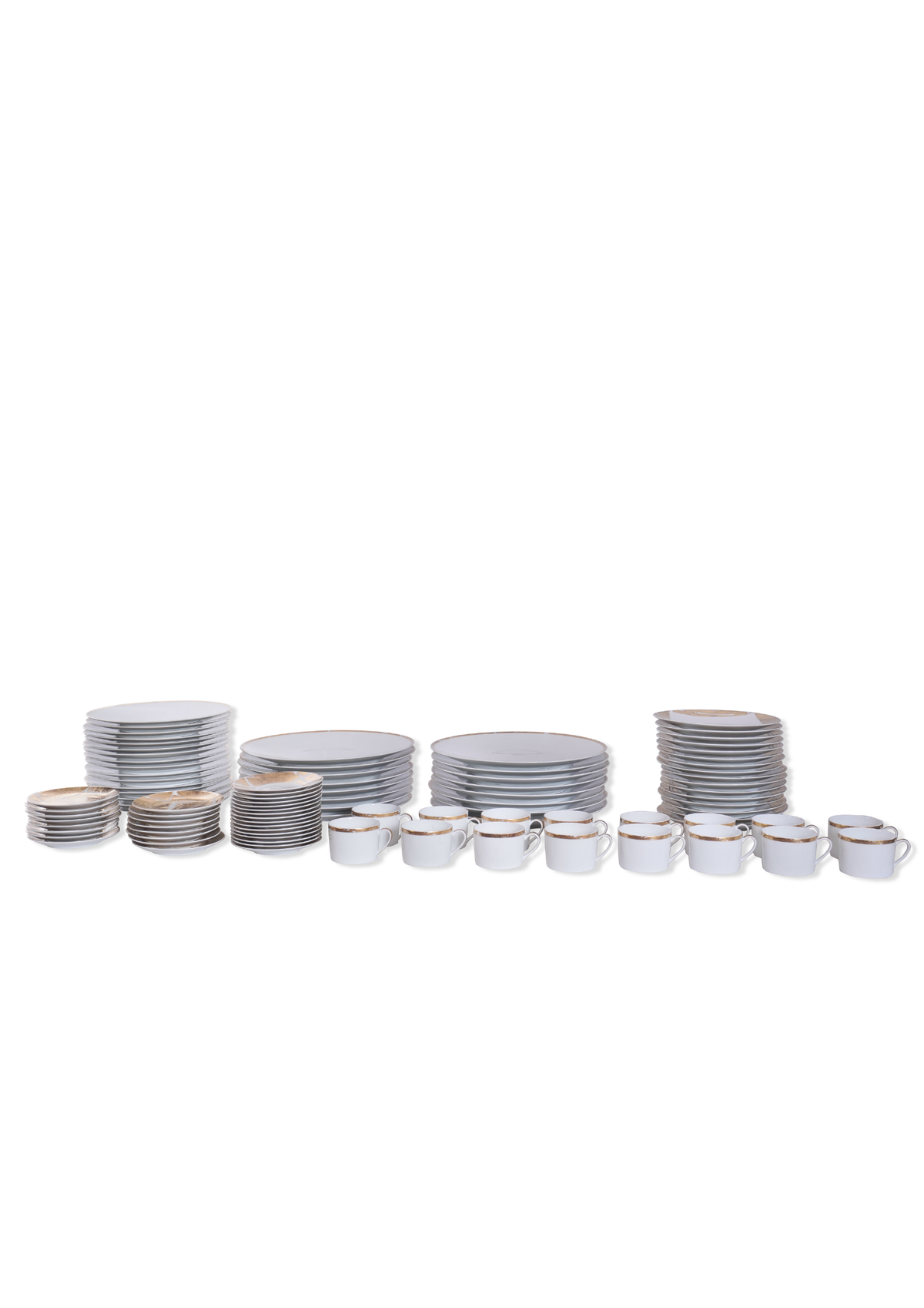 Bernardaud Feuille d'Or 16 person Dinner Service - 96pcs total