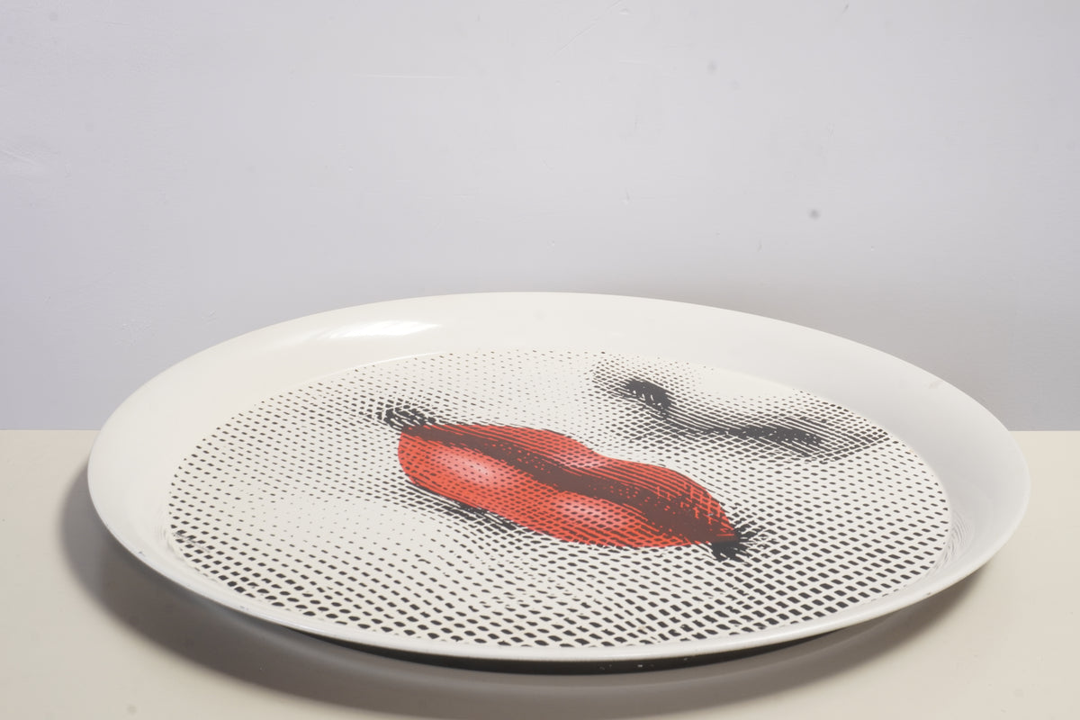 Fornasetti Bocca Large Metal Tray