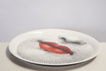 Fornasetti Bocca Large Metal Tray