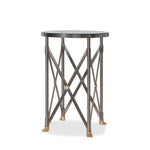 Gueridon Empire Style Side Table with Glass Top