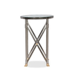 Gueridon Empire Style Side Table with Glass Top
