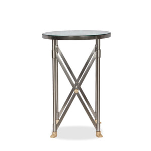 Gueridon Empire Style Side Table with Glass Top