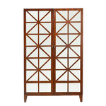 Hickory Chair Furniture Antiqued Mirrored Bar Cabinet Credenza Breakfront Sideboard