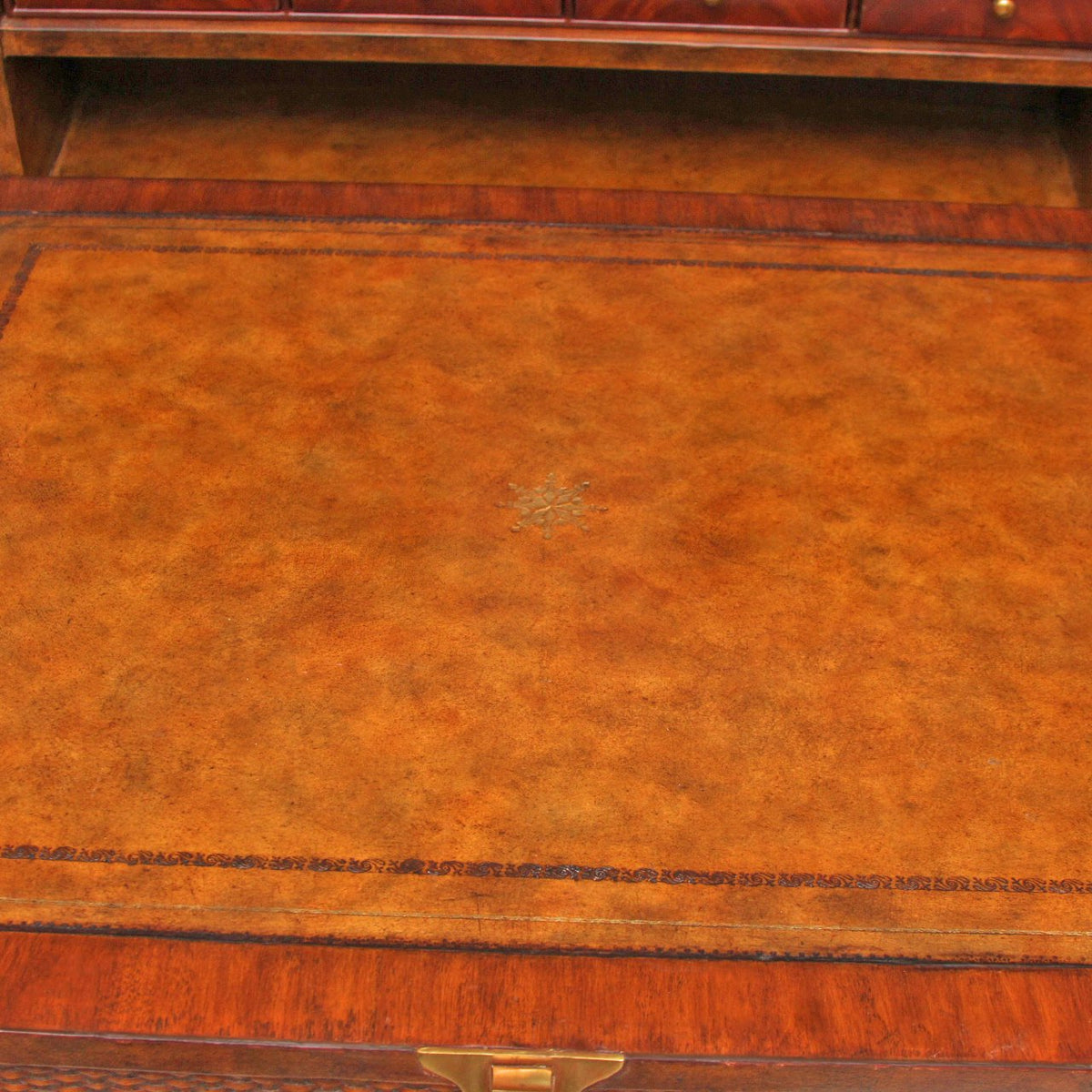 Maitland Smith Vintage Trunk Convertible Fold Out Writing Desk Designed by Provasi