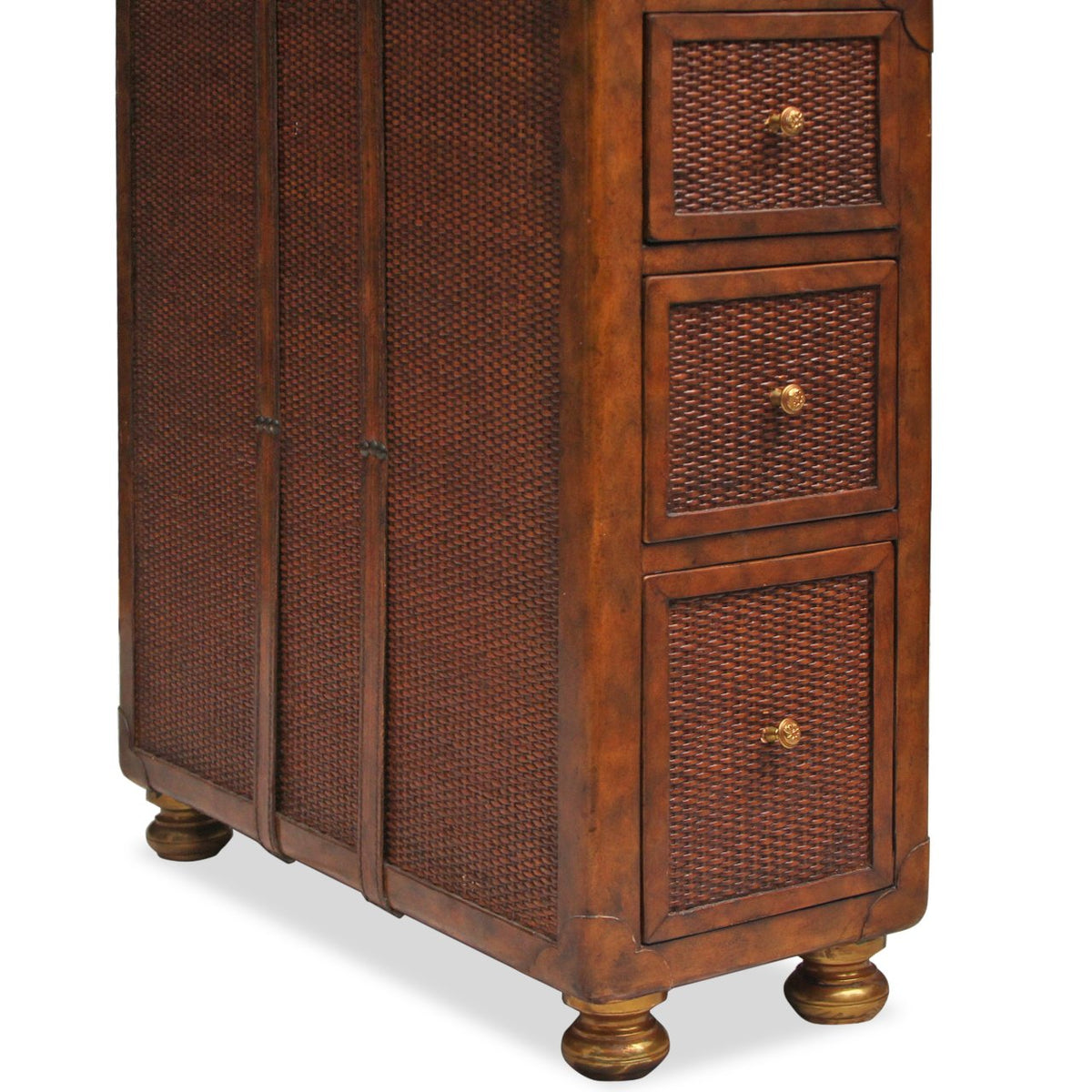 Maitland Smith Vintage Trunk Convertible Fold Out Writing Desk Designed by Provasi