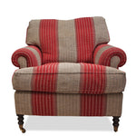 Pair of George Smith Scroll Arm Chairs