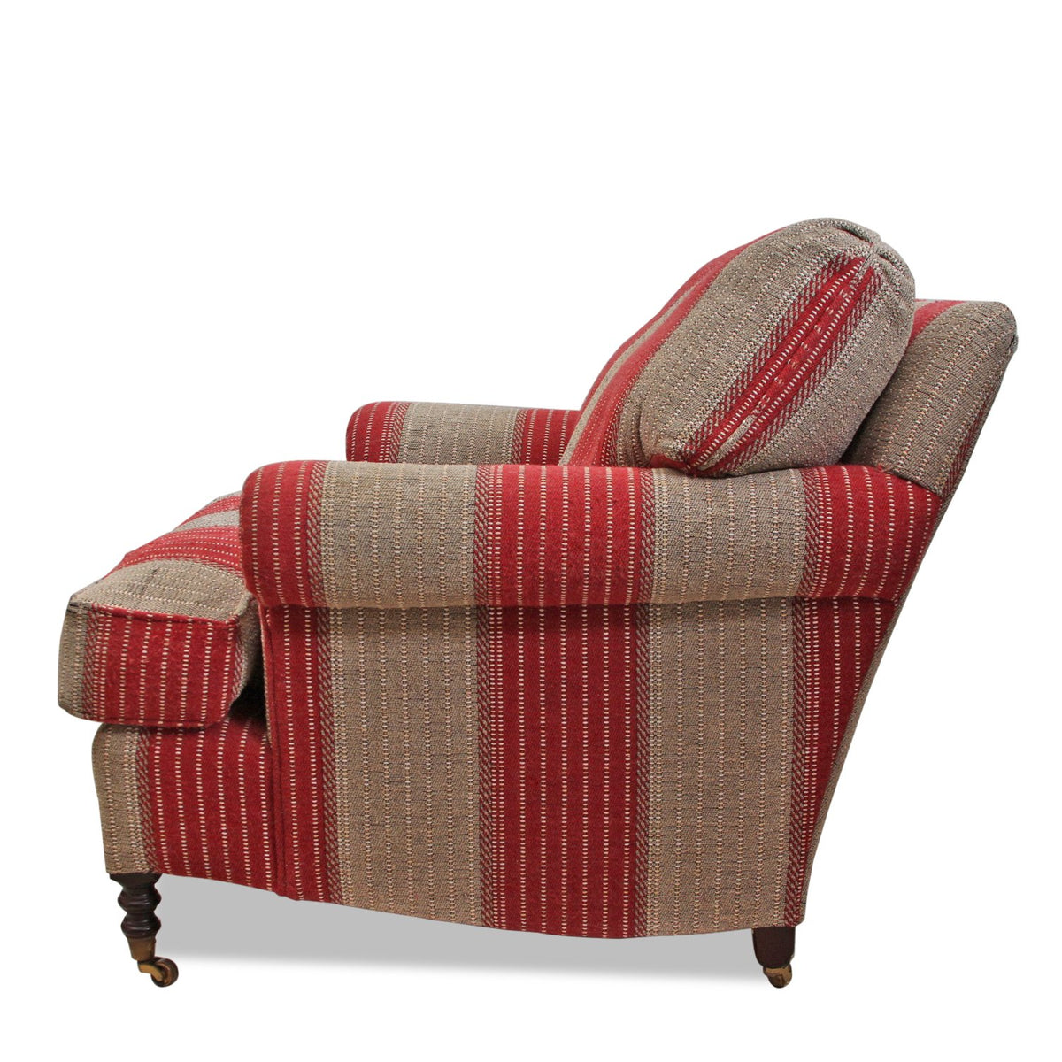 Pair of George Smith Scroll Arm Chairs