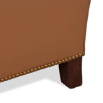 Charles London Leather Armchair and Ottoman