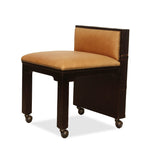 Maitland Smith Leather Trunk Desk with Chair