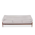 Vintage Scandinavian Folke Ohlsson Mid Century Modern Teak Sofa