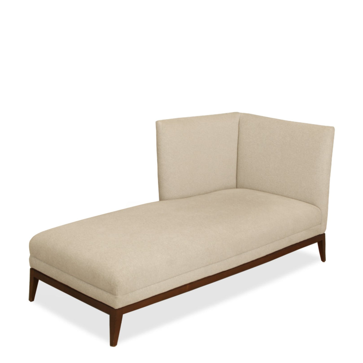 Interior Crafts NYC Lakeside Chaise Daybed with Maple Wood Legs in Francesca Finish