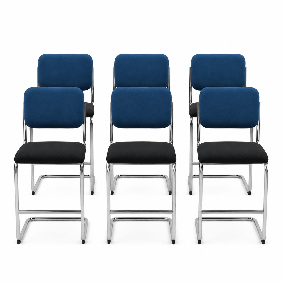 Knoll Cesca Fully Upholstered Counter Stool by Marcel Breuer - Set of 6 (Brand New- 49 Available)