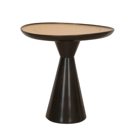 Kravet Sculptural Side Table or Pedestal with Gilded Top