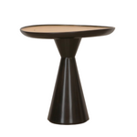 Kravet Sculptural Side Table or Pedestal with Gilded Top