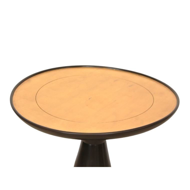 Kravet Sculptural Side Table or Pedestal with Gilded Top