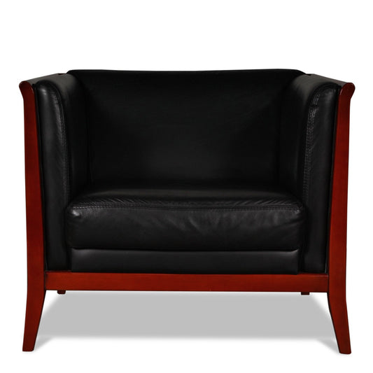 Maurice Villency Modern Leather Armchair