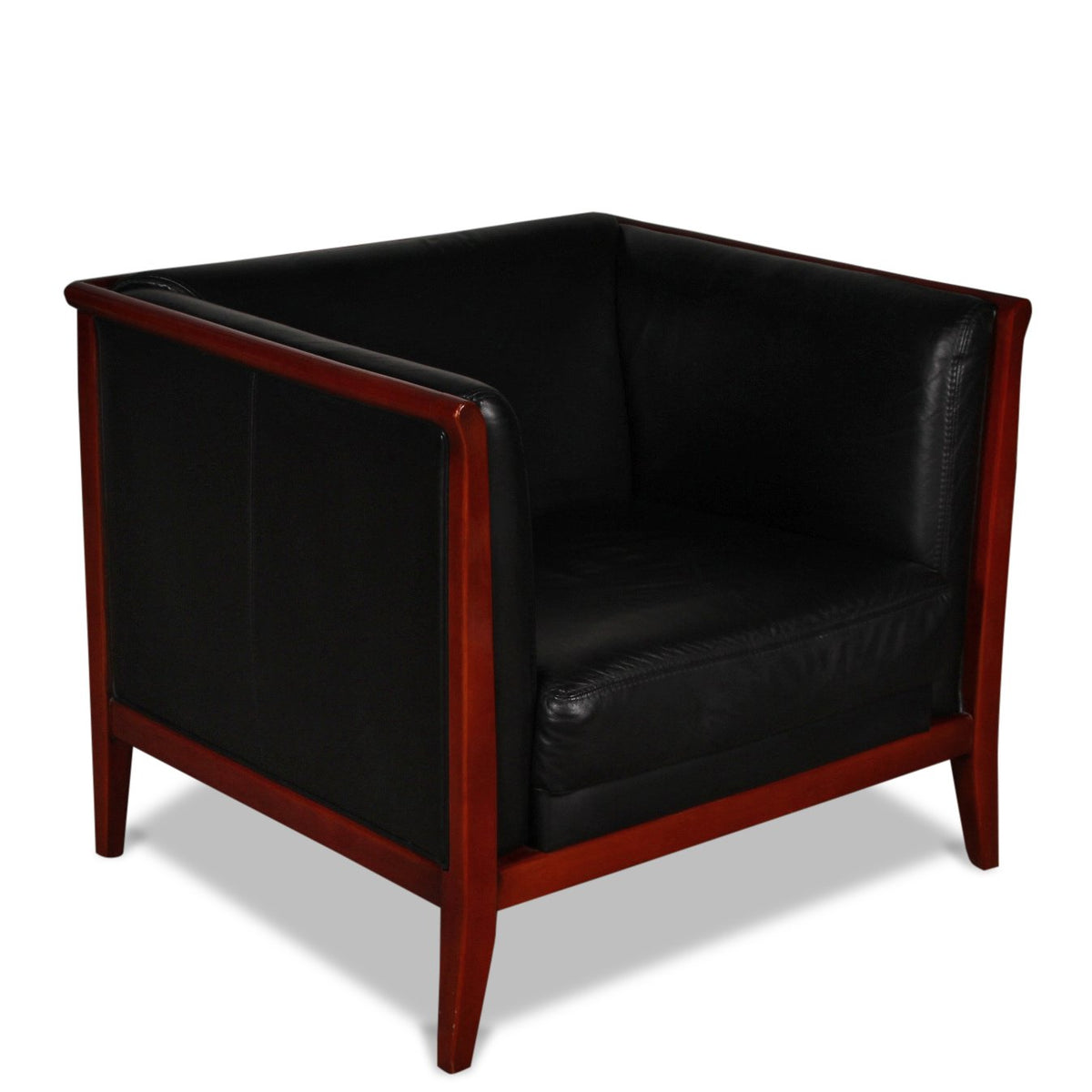 Maurice Villency Modern Leather Armchair