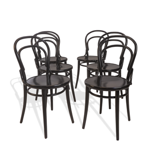 Michael Thonet No. 14 Bentwood Chair by Ton, set of 6