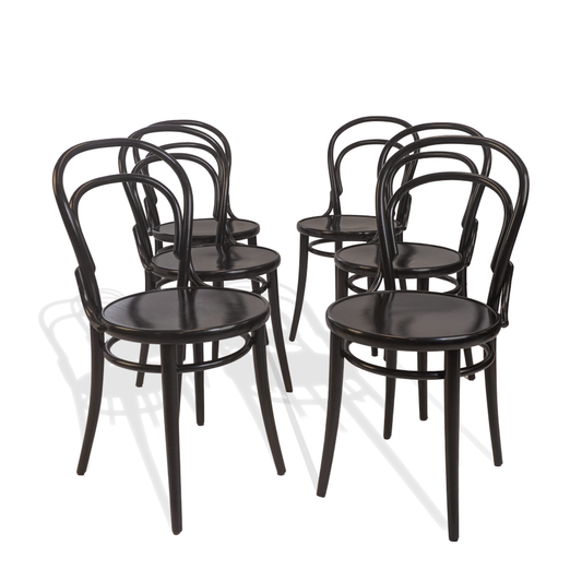 Michael Thonet No. 14 Bentwood Chair by Ton, set of 6