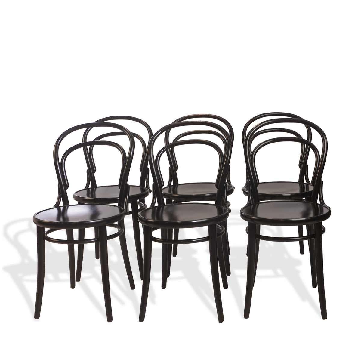 Michael Thonet No. 14 Bentwood Chair by Ton, set of 6