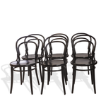 Michael Thonet No. 14 Bentwood Chair by Ton, set of 6
