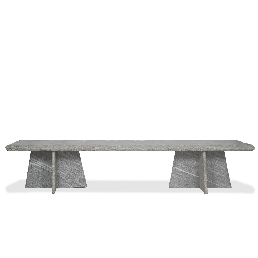 Modern Travertine Bench