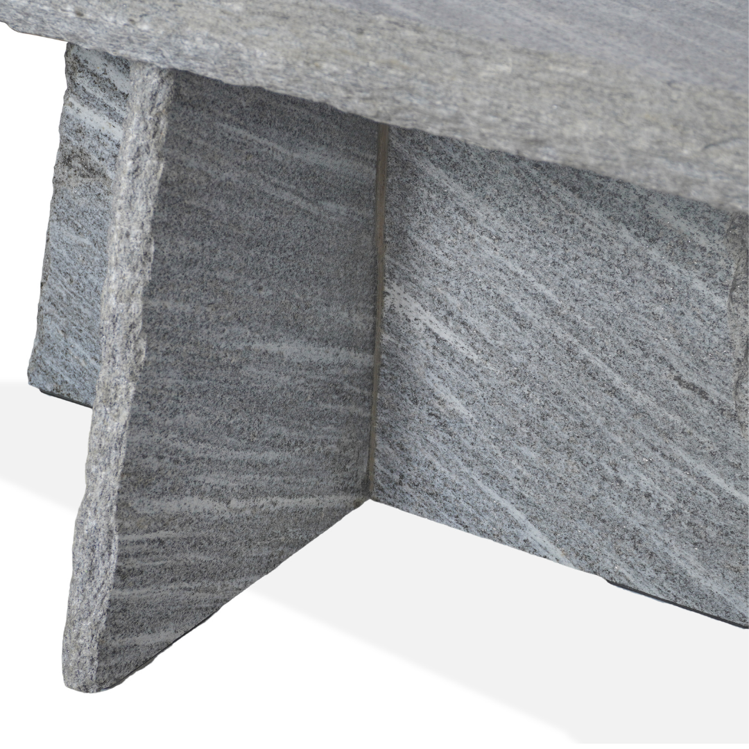 Modern Travertine Bench