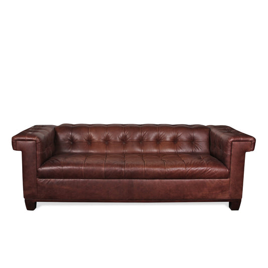 Modern Chesterfield Italian Leather Sofa