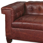 Modern Chesterfield Italian Leather Sofa